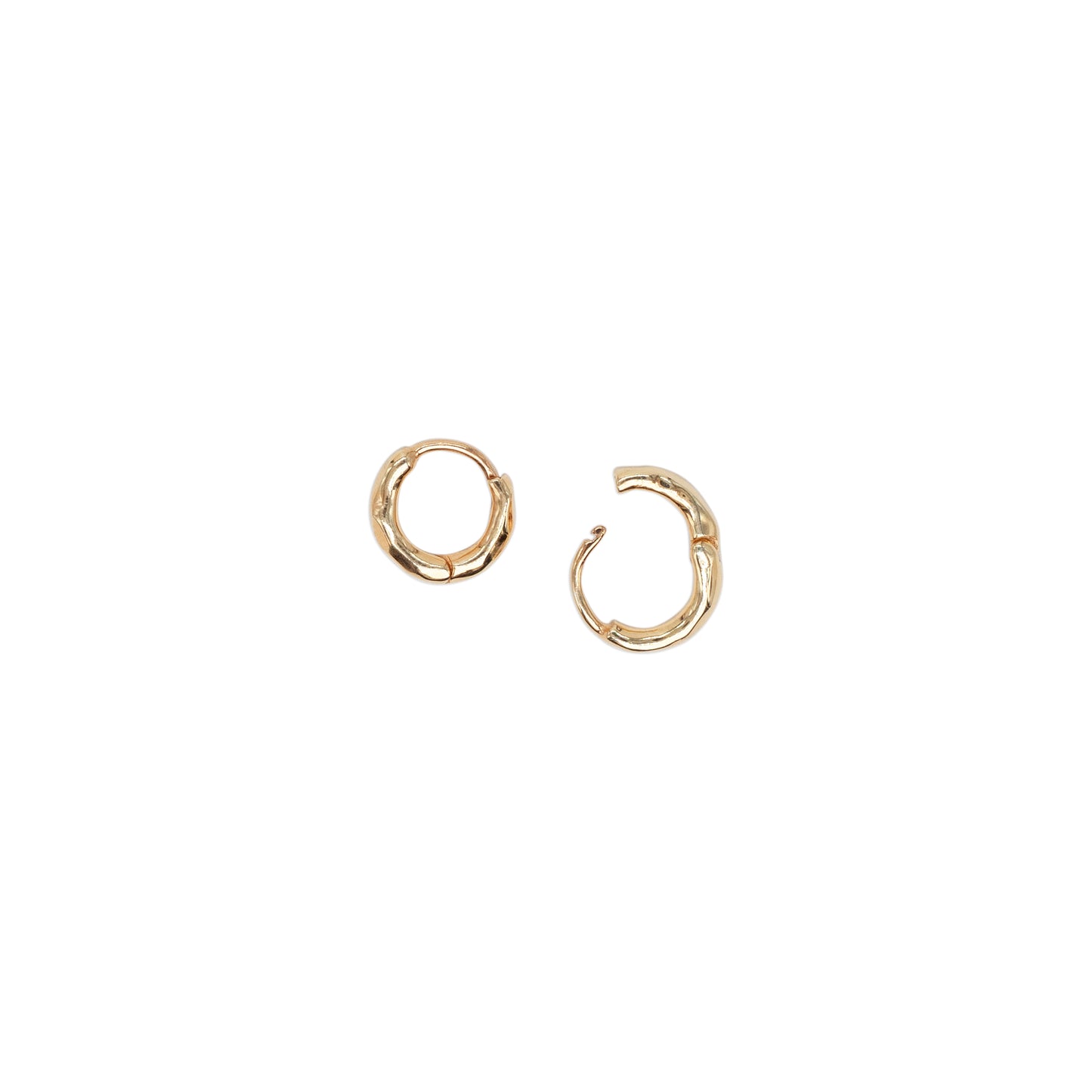 Claw Hoops Gold Plated Earrings - Jewel Rocks