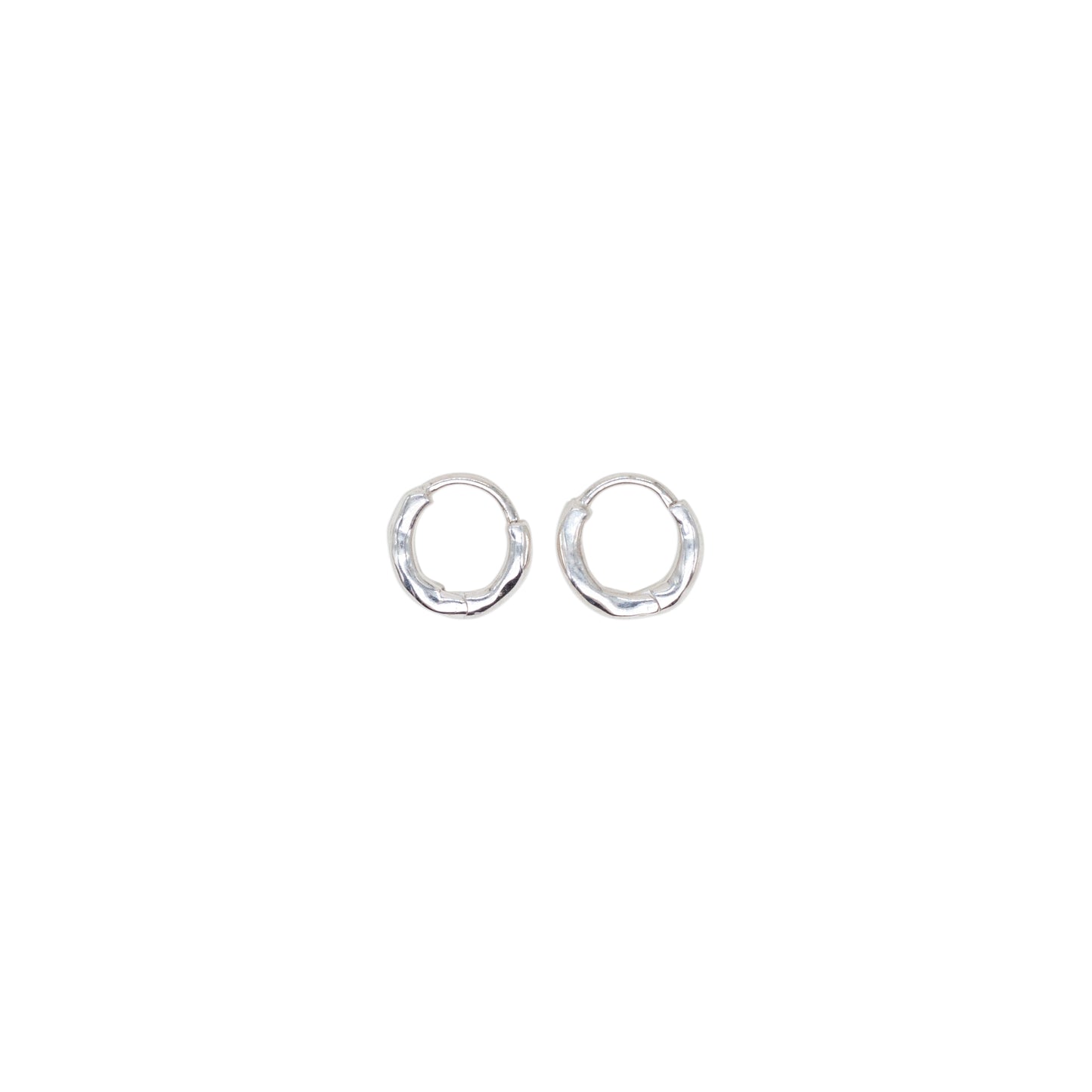 Claw Hoops Silver Earrings - Jewel Rocks