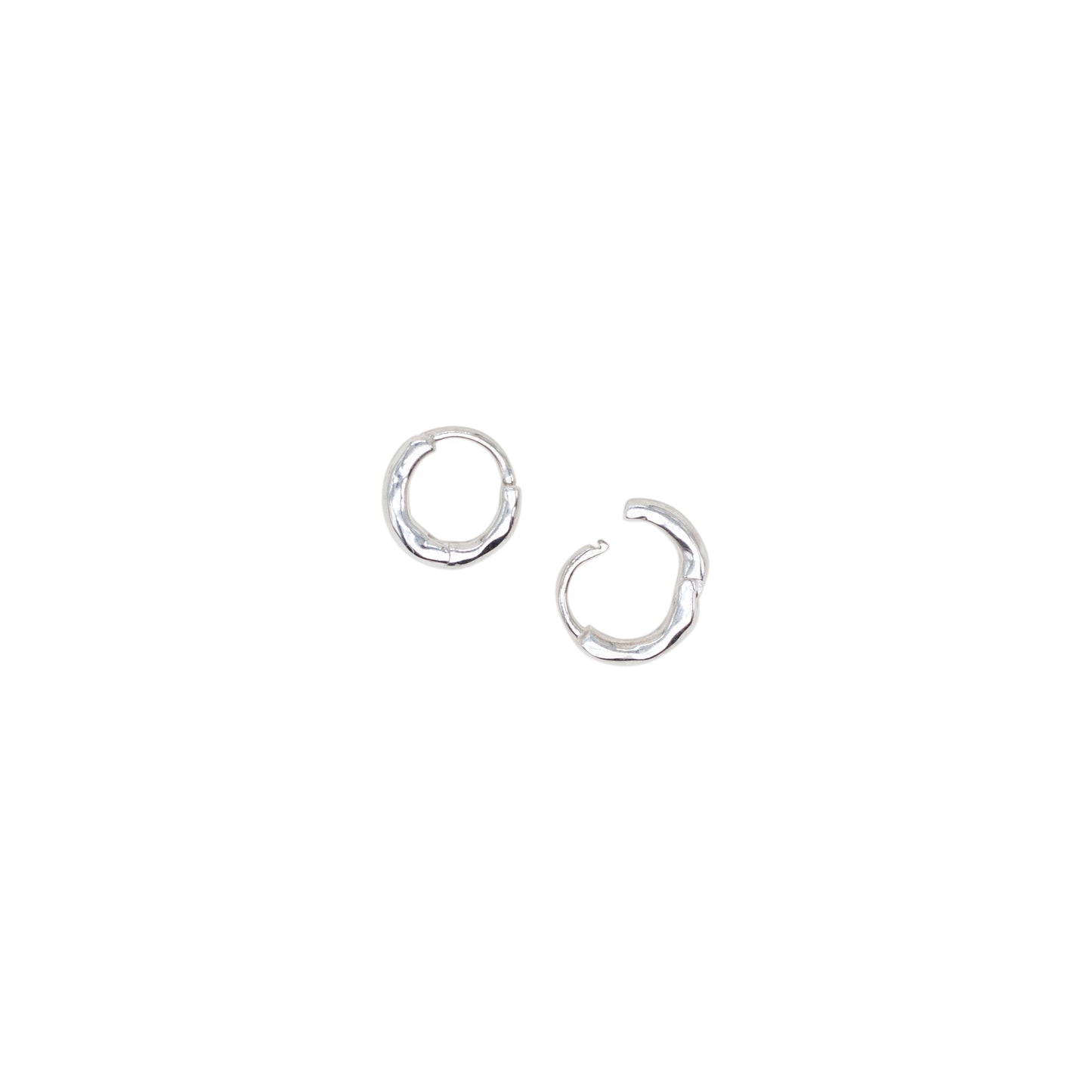 Claw Hoops Silver Earrings - Jewel Rocks