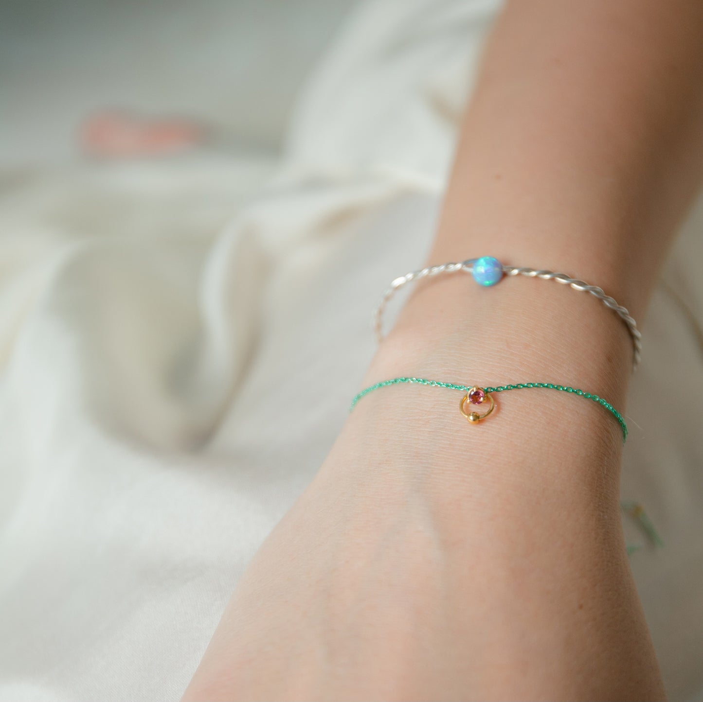 Earthlight Cuff Sky Blue Jewel Rocks