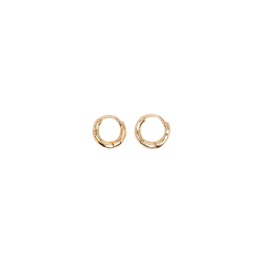 Claw Hoops Gold Plated Earrings - Jewel Rocks