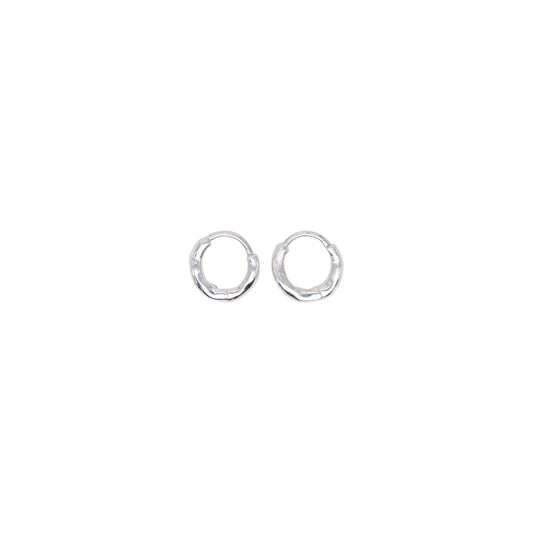 Claw Hoops Silver Earrings - Jewel Rocks