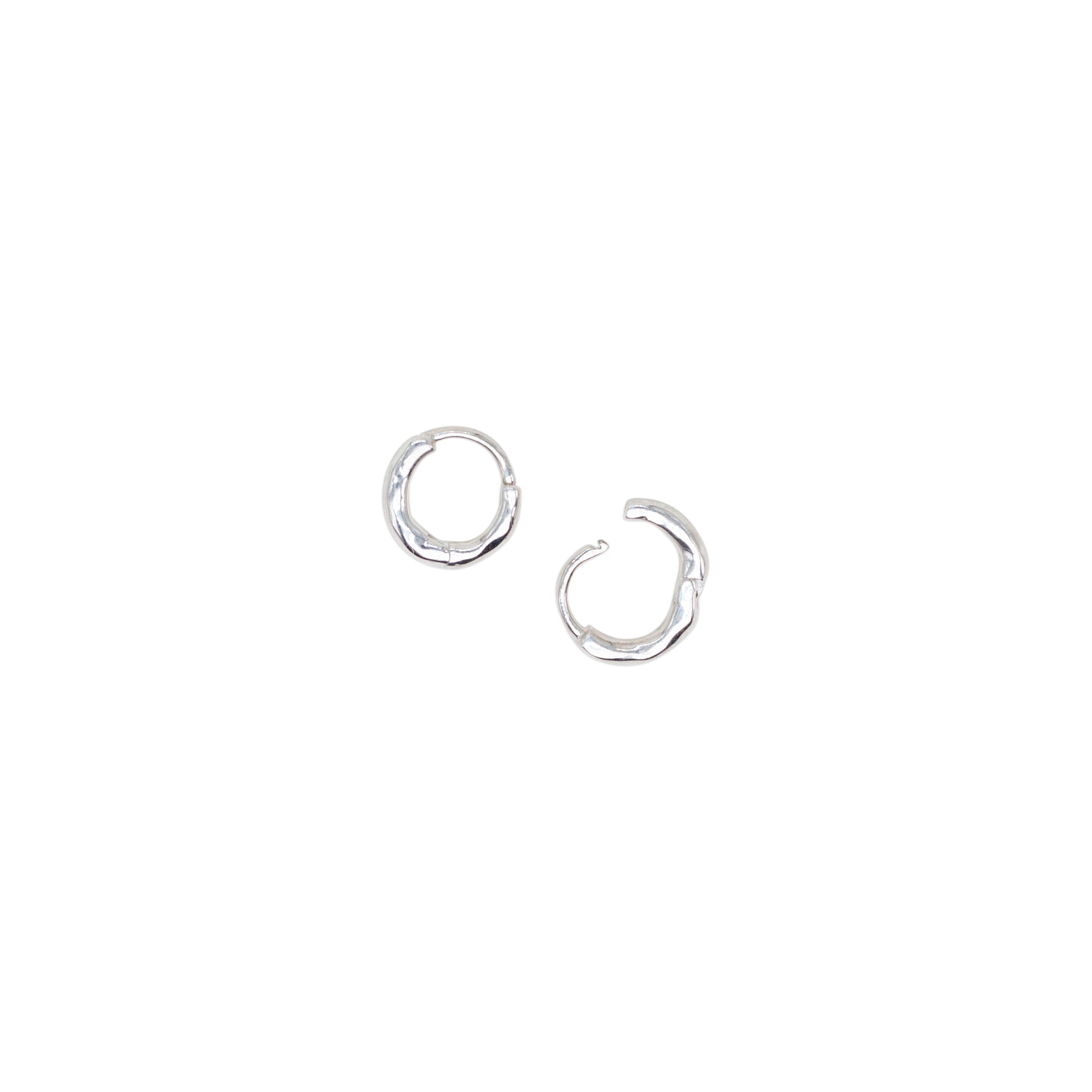Claw Hoops Silver Earrings - Jewel Rocks