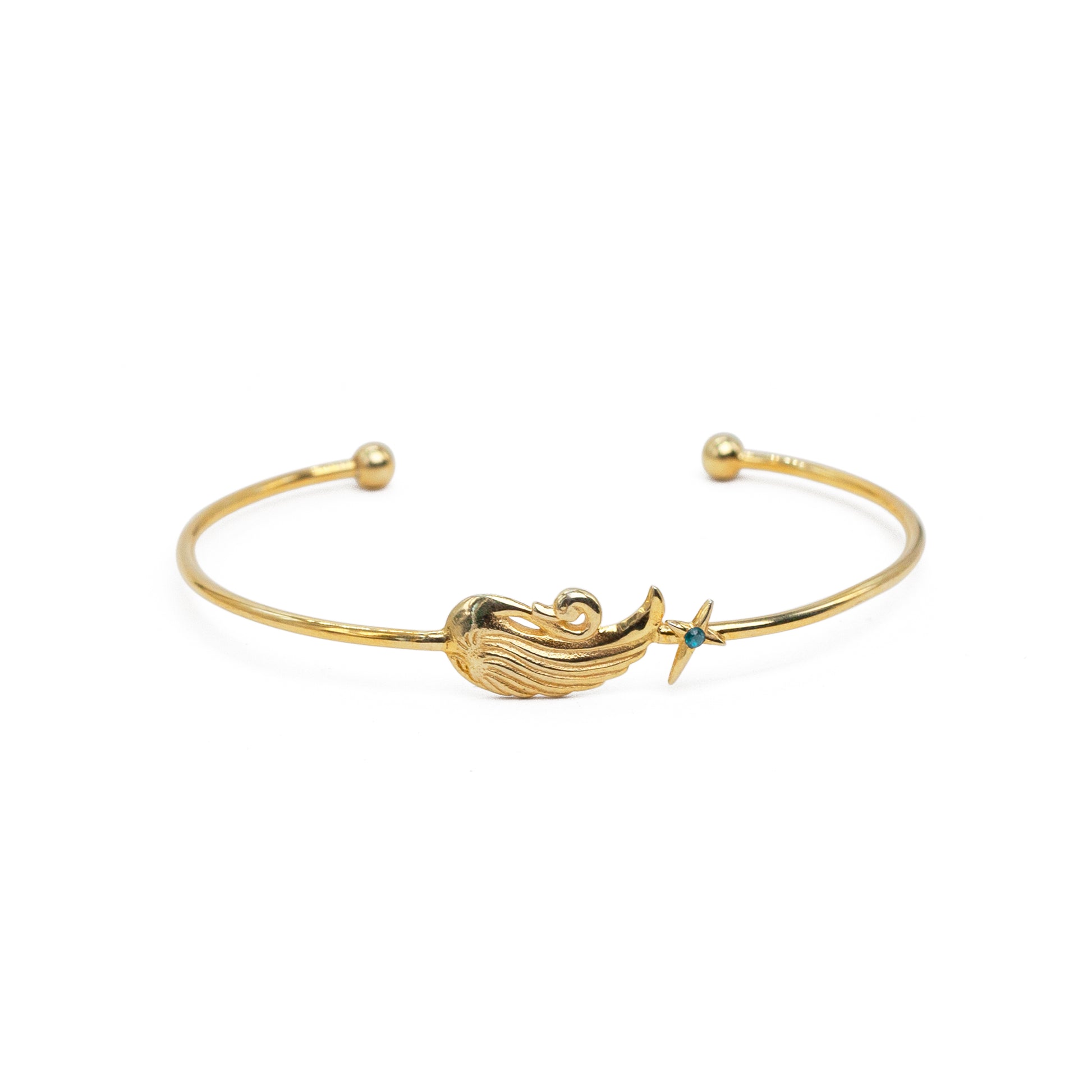 Cosmic Swan Cuff - Jewel Rocks