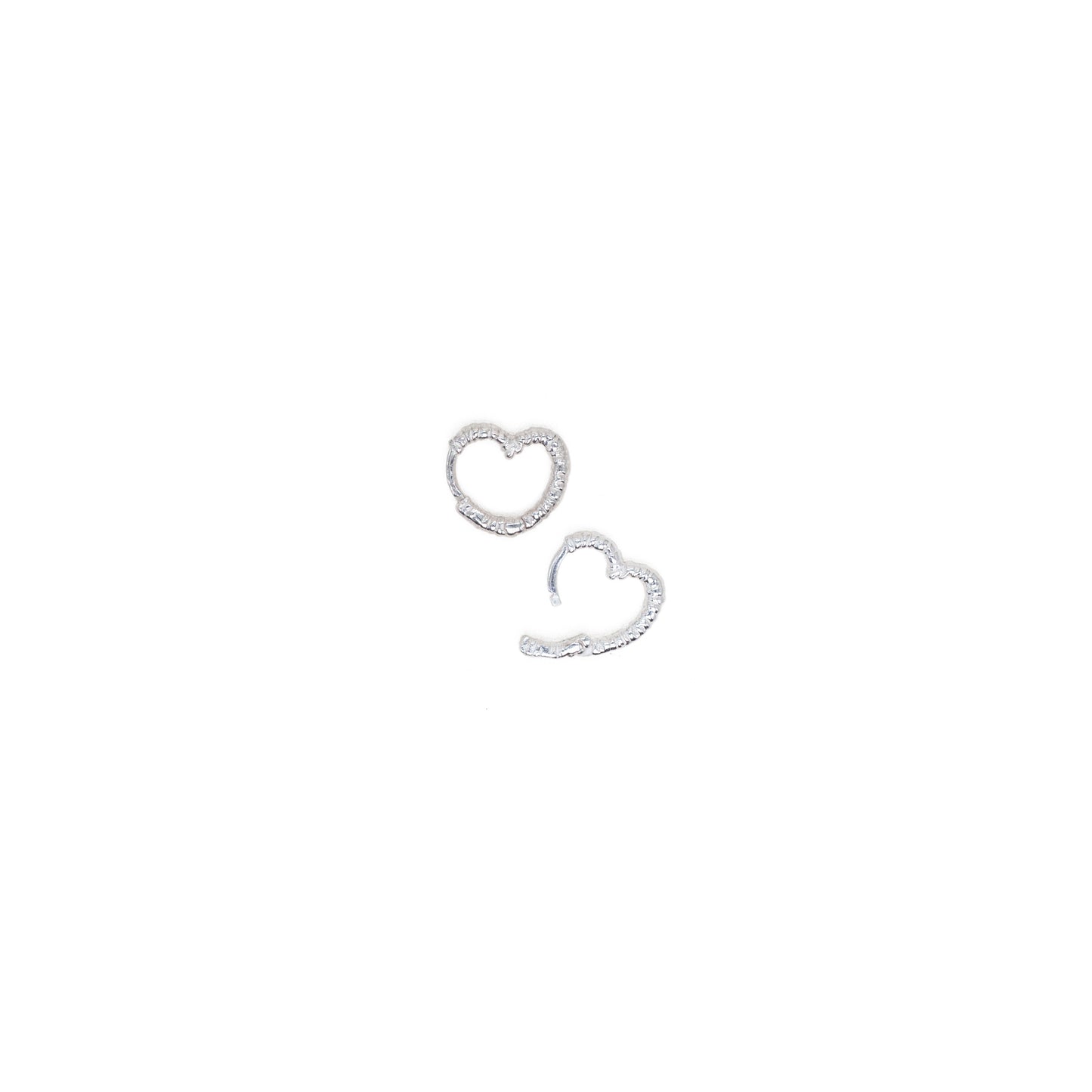 Heart-Ties Hoops Small - Jewel Rocks