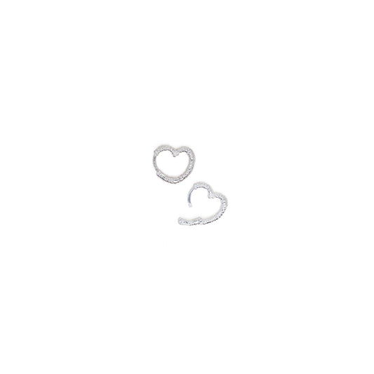 Heart-Ties Hoops Small - Jewel Rocks