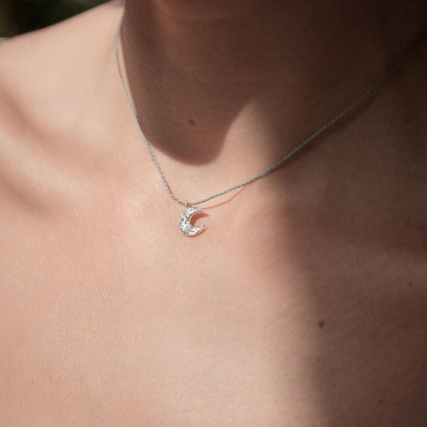 Mikazuki Silver Necklace Jewel Rocks