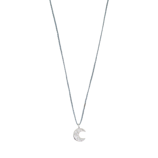 Mikazuki Silver Necklace Jewel Rocks
